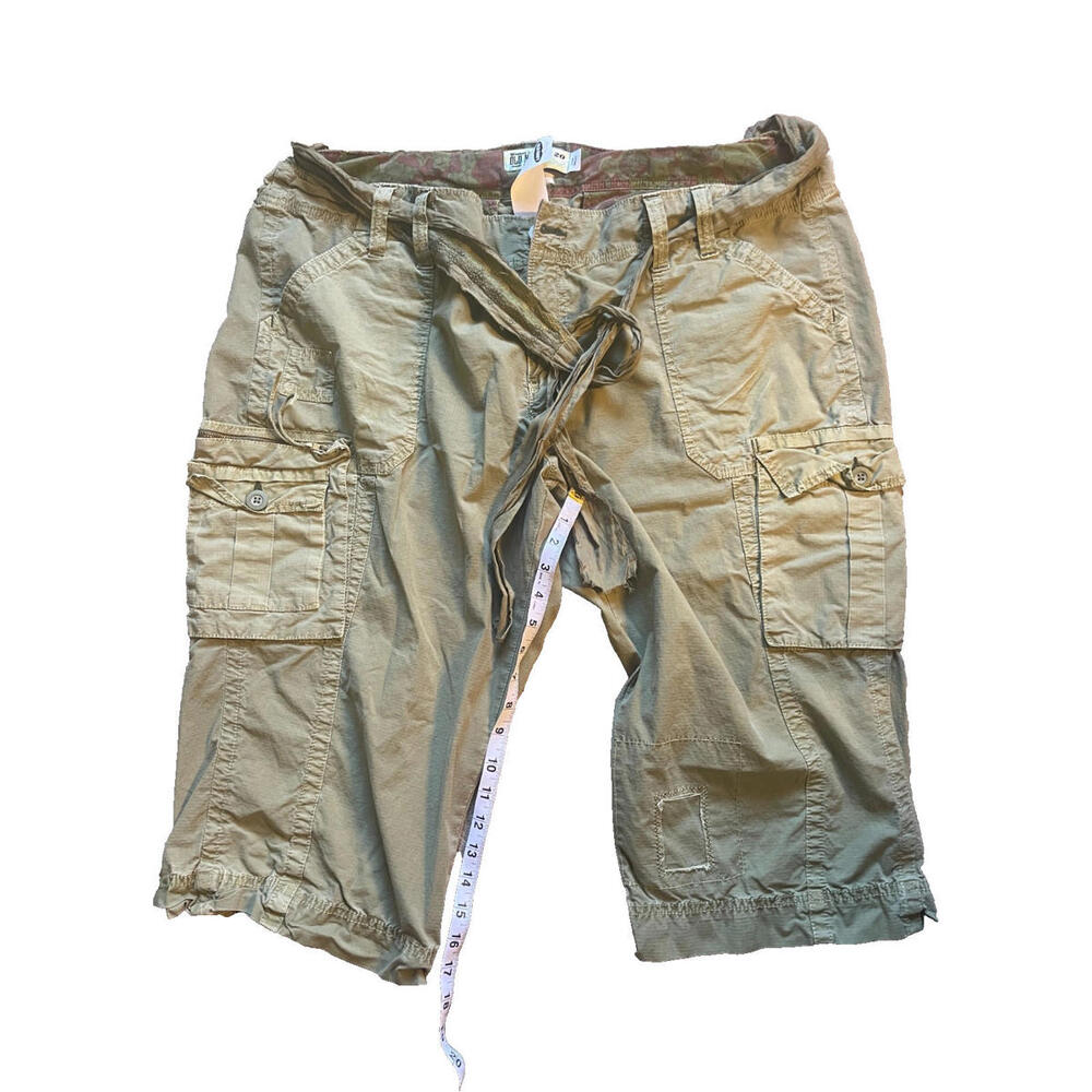 Old Navy Women's relaxed cargo capris pants vintage boho size 20 plus green